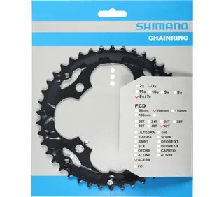 Shimano Kettenblatt Acera FC-M361 104 mm 42 Zähne