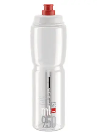 Elite Trinkflasche JET Clear klar/rot 950 ml