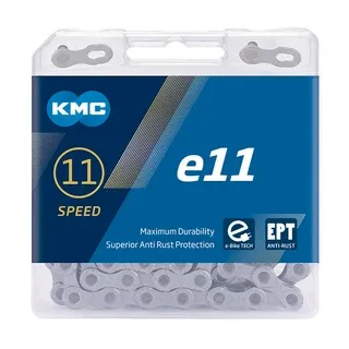 KMC E-Bike Kette e11 EPT Kompatibilität: 11-fach | SB-Verpackung | silber | 136 Glieder