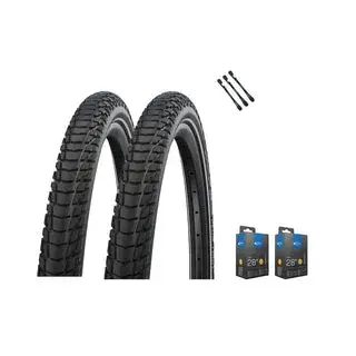 2x Schwalbe Reifen Marathon Plus Tour 2022 SmartGuard 28 x 1,50 (40-622) AV/DV/SV + Reifenheber -…