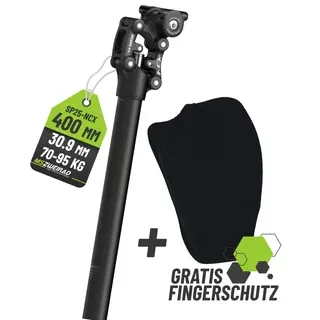 Suntour Federsattelstütze Parallelogramm SP25-NCX - 30,9mm / 400 mm / 70-95 kg