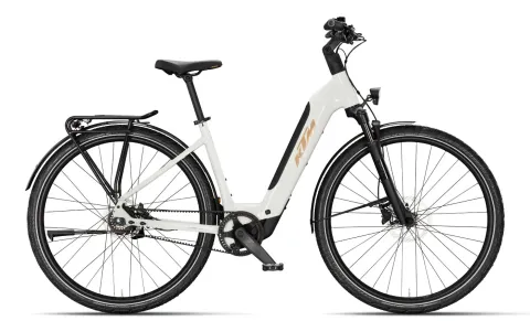 KTM Macina Superbelt SX 20 - 28 Zoll 400Wh 8N Wave - metallic white