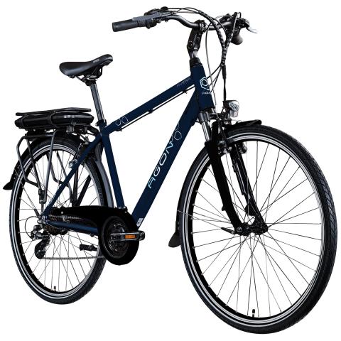 Agon Avesa E Bike Trekkingrad Herren ab 155 cm mit Nabenmotor Pedelec Trekking Fahrrad mit 21 Gang…