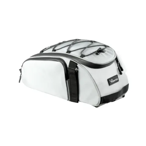Valkental Trunk Bag - Aufliegende Gepäckträgertasche mit Rucksackfunktion - vers. Farben-Grau -…