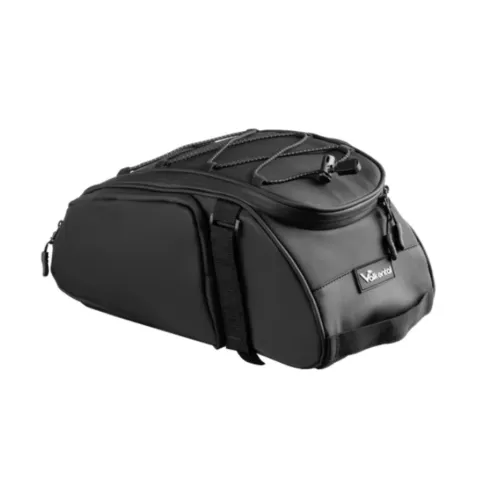 Valkental Trunk Bag - Aufliegende Gepäckträgertasche mit Rucksackfunktion - vers. Farben-Schwarz…