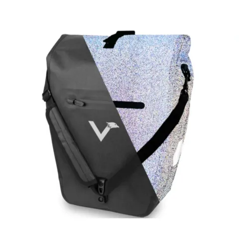 Valkental "Bike Bag Urban" Gepäckträgertasche - vers. Farben-Space Black - Reflektierend