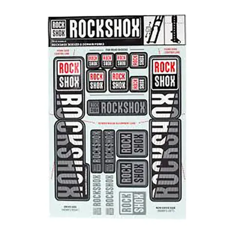 Aufkleberset für Gabel Rockshox Boxxer/Domain Dual