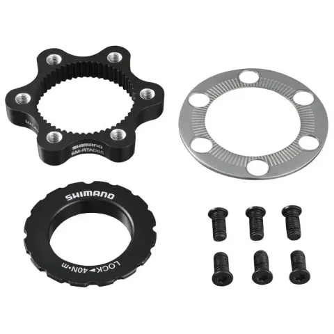 MTB-Scheibenbremsenadapter transformiert Scheibenbefestigung in 6 Löcher für Steckachse Shimano…