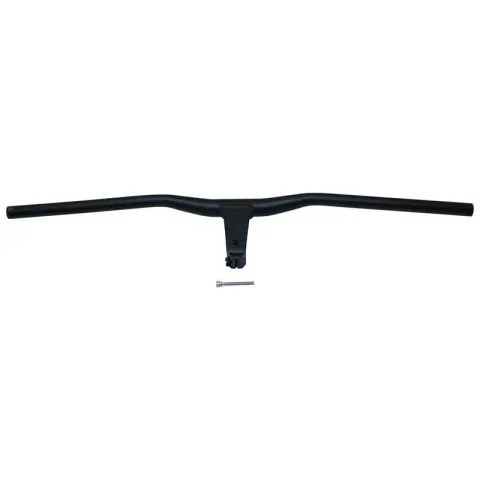 Gerader Lenker aus Aluminium mit integriertem Vorbau und Gabelschaft P2R 1"1-8 (28.6 mm)