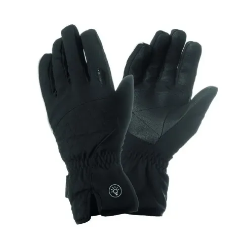 Fahrradhandschuhe city lang mit integrierter led usb beleuchtung frau Tucano Urbano Lux