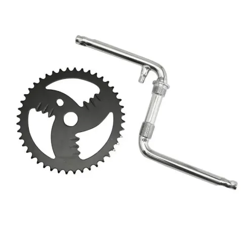 Pedalboard bmx Monoblock-Kurbeln Stahlplatte für Pedale Gewinde P2R Fauber 1-2