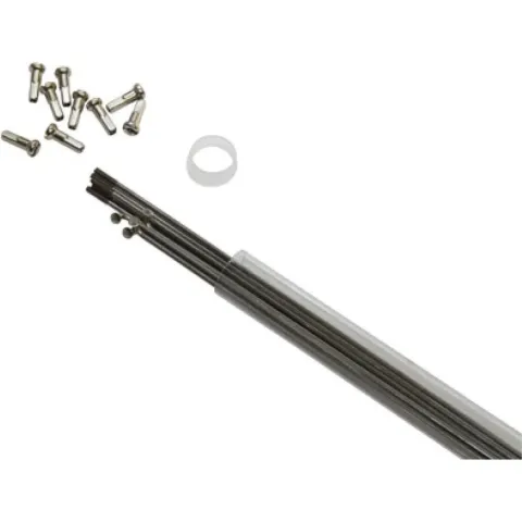 Rohr mit 10 Speichen aus Edelstahl mit abgewinkeltem Kopf und Nippel P2R 288 mm