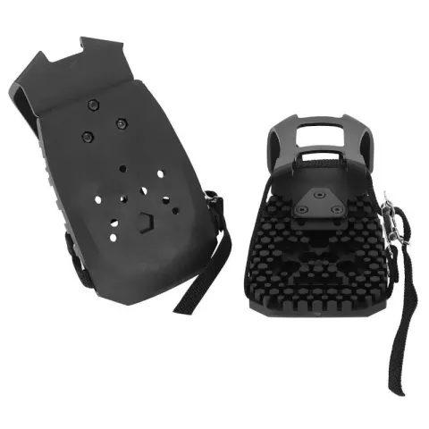 Ein Paar Harzpedale zum Anpassen an Schuhplatten und autres zum Treten ohne Schuhe von velo P2R…