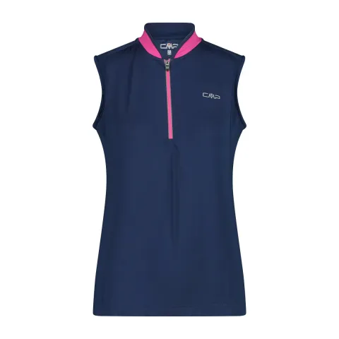 Ärmelloses Trikot mit halbem Reißverschluss, Damen CMP