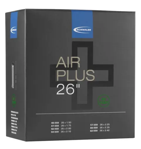 Schwalbe Air Plus 13AP Fahrradschlauch 26 Zoll AV 40 mm