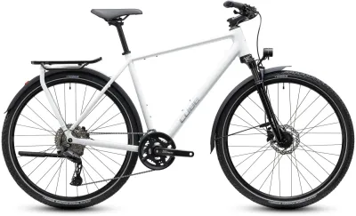 Cube Kathmandu Pro - 28 Zoll 20K Diamant - metallicwhite´n´chrome