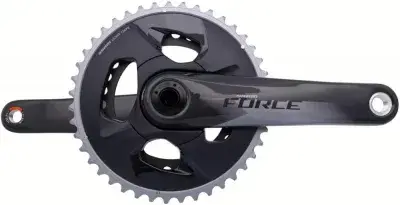 SRAM Force AXS Wide Kurbelgarnitur 177,5 mm - Steife Carbonkurbel für moderne 12-fach Road-Setups