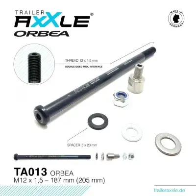 Radoxx Trailer AxXle TA013 Steckachse - M12x1,5 12x148 Boost
