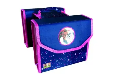 Bike Fashion Kinder-Doppelpacktasche Pferdefreunde