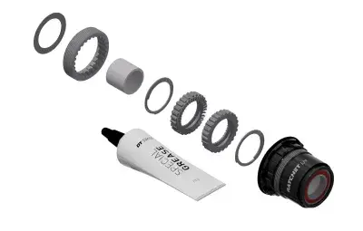 DT Swiss Umrüstkit HR-Nabe Alu, 3 Pawl in Ratchet LN, Sram XD, 36T
