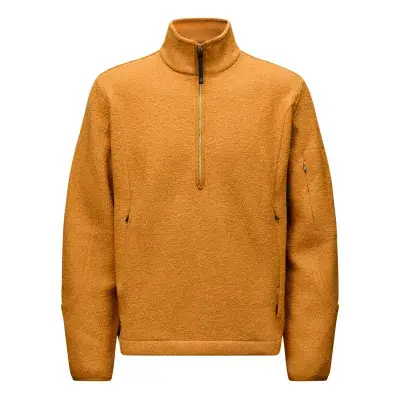 Pas Normal Studios Off-Race Boiled Wool Half-Zip Sweatshirt Herren