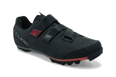 Cube Peak MTB Fahrrad Schuhe schwarz/rot 2027 - Größe: 48