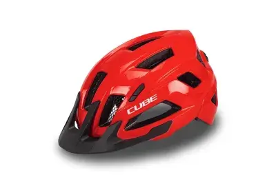 Cube Steep Fahrrad Helm rot 2027 - Größe: M (52-57cm)