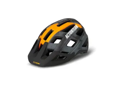 Cube Badger X Action Team MTB Fahrrad Helm grau/orange 2027 - Größe: L (59-63 cm)