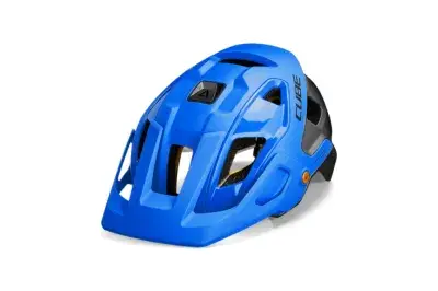 Cube Strover X Actionteam MIPS MTB Fahrrad Helm blau/grau 2027 - Größe: L (57-62cm)