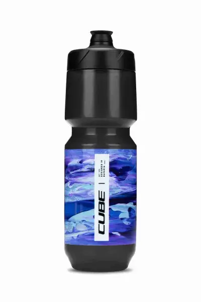 Cube Flow Fahrrad Trinkflasche 0.75L schwarz / lila