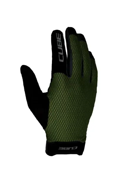 Cube Gravity TM Fahrrad Handschuhe lang grün / schwarz 2027 - Größe: L (9)