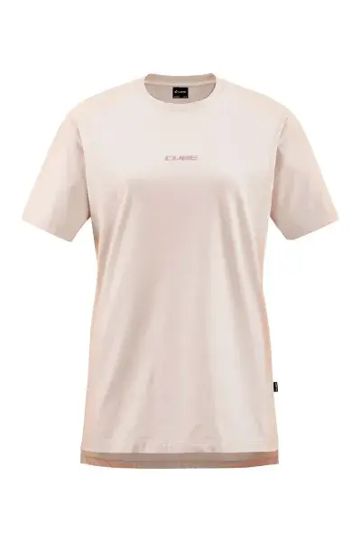 Cube Organic Fichtelmountains Damen Freizeit T-Shirt sandfarben 2027 - Größe: XL / XXL (54 / 58)