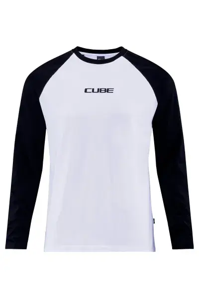 Cube Organic Freizeit Longsleeve / Pullover weiß / schwarz 2027 - Größe: XXXL (58 / 60)