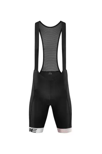 Cube Teamline Fahrrad Trägerhose kurz schwarz/weiß 2027 - Größe: 3XL (58/60)