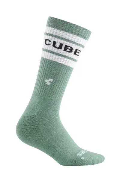 Cube After Race High Cut Fahrrad Socken grün 2027 - Größe: 40-43