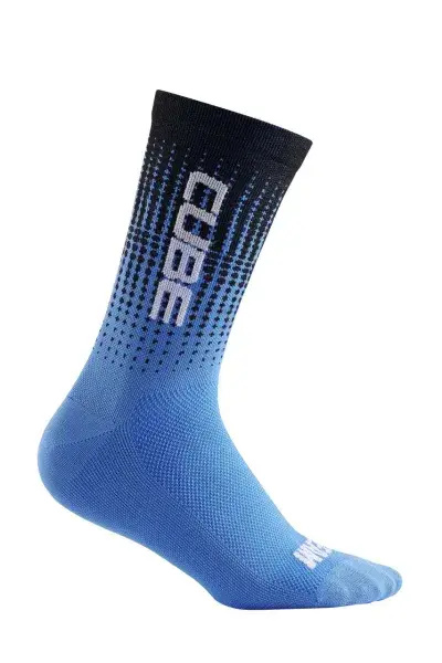 Cube X Actionteam High Cut Fahrrad Socken schwarz/blau 2027 - Größe: 36-39