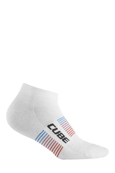 Cube Teamline Low Cut Fahrrad Socken weiß 2027 - Größe: 40-43