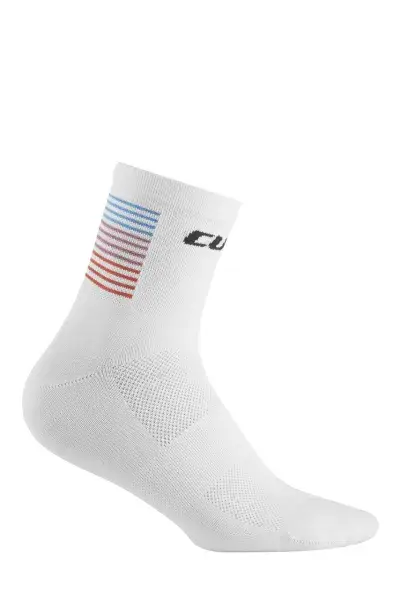 Cube Teamline Mid Cut Fahrrad Socken weiß 2027 - Größe: 40-43