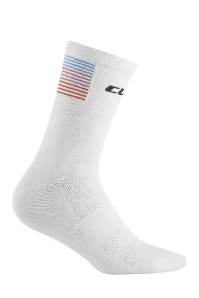 Cube Teamline High Cut Fahrrad Socken weiß 2027 - Größe: 40-43