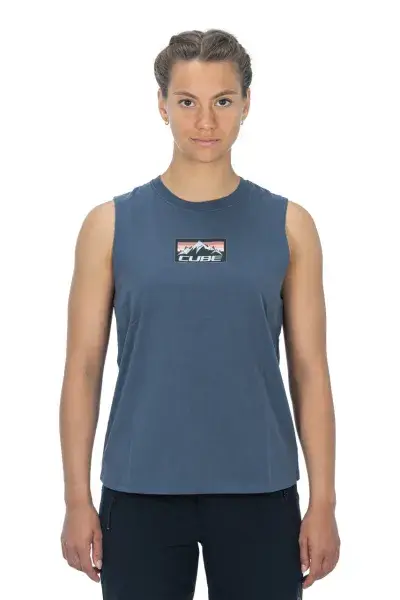 Cube Organic Summit Damen Freizeit Tank Top grau 2027 - Größe: M (38)