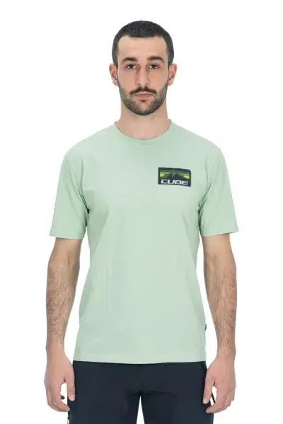 Cube Organic Summit Freizeit T-Shirt grün 2023 - Größe: S (44/46)