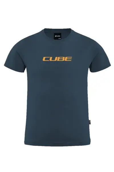 Cube Organic Rookie Mountains Kinder Freizeit T-Shirt blau 2027 - Größe: XS (98/104)
