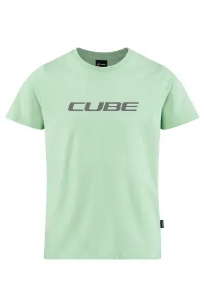 Cube Organic Rookie Logo Kinder Freizeit T-Shirt mint grün 2027 - Größe: S (110/116)