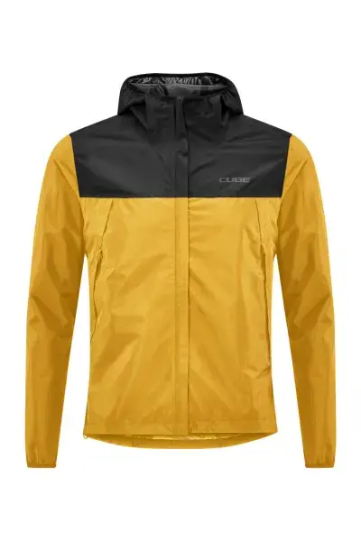 Cube ATX Cmpt Fahrrad Regenjacke gelb/schwarz 2027 - Größe: XXL (56/58)