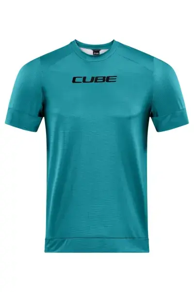 Cube ATX Fahrrad Trikot kurz blau 2027 - Größe: L (50/52)
