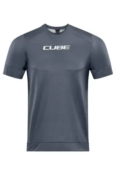 Cube ATX Fahrrad Trikot kurz dunkelgrau 2027 - Größe: XL (54/56)