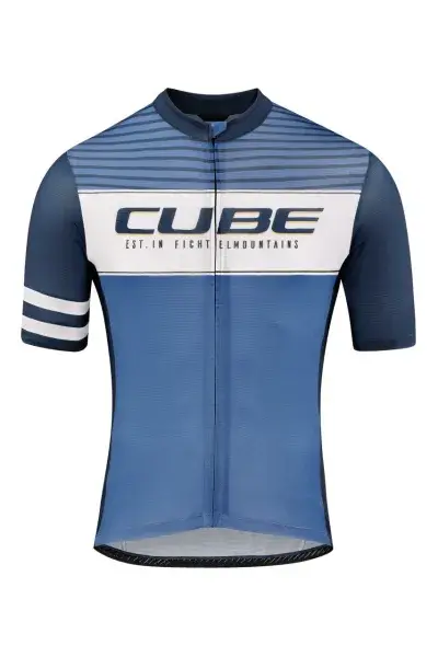 Cube Blackline Cmpt Fahrrad Trikot kurz blau 2023 - Größe: S (44/46)