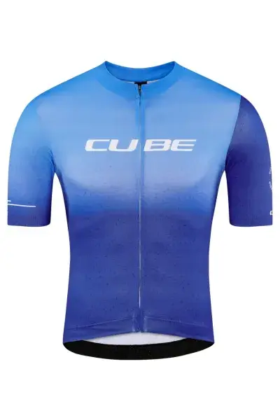 Cube Blackline Race Fahrrad Trikot kurz blau 2023 - Größe: S (44/46)