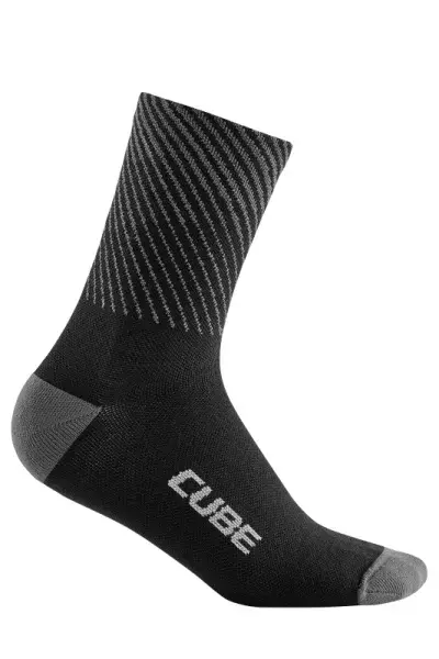 Cube Socks Be Warm High Cut Fahrrad Socken schwarz/grau 2027 - Größe: 44-47
