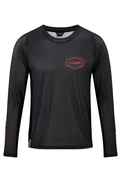 Cube Vertex Fahrrad Trikot lang schwarz 2026 - Größe: S (44/46)